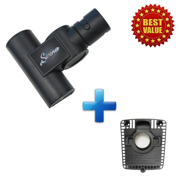 Sirena Turbo Pet Hair Brush + Replacement HEPA Filter (BUNDLE)